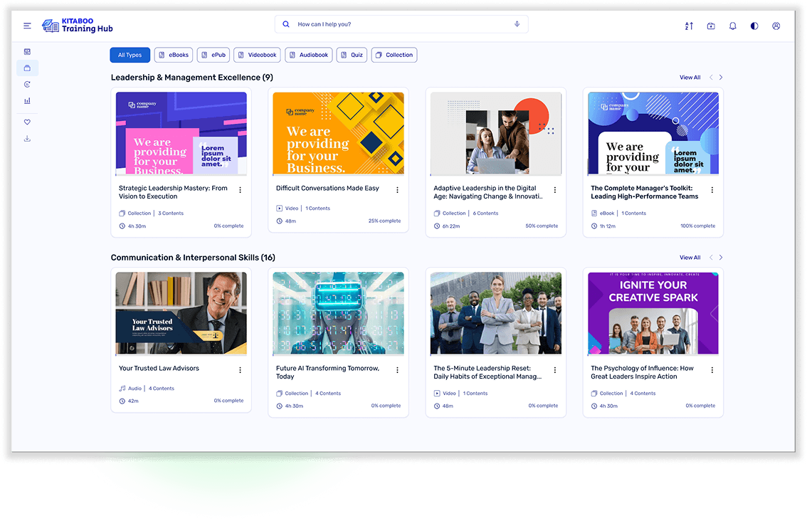 Original Training Hub product illustration: Organize your resources